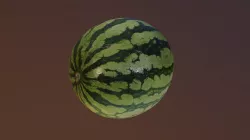 Watermelon Scan Low Poly