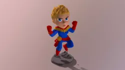 Captain Marvel Chibi