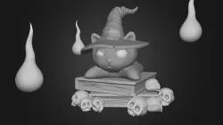 Dark Wizard Cat