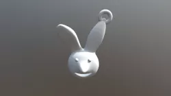 Easter Bunny Keychain
