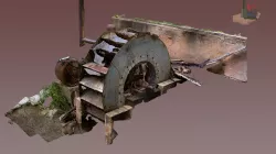 FS1571 Crescent Moon, Small Water Wheel