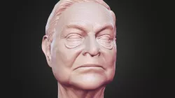 George Soros 3D printable portrait sculpture