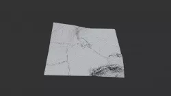 Hound Tor -  local relief models - black & white