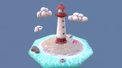 Lighthouse diorama