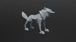 Low Poly Wolf