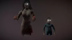 Mother and child ghosts