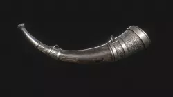 Viking War Horn - Worn/Black