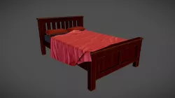 Wooden Bed