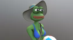 Beach Babe Pepe #MemeChallenge