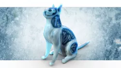 Daily Doodle White Walker Cat