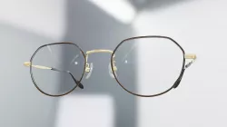 Generic Metal Crown Panto Glasses (Brown)