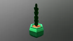Hand Painted Low Poly Flower Pot