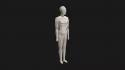Low Poly Basic Character (c4d rigged)