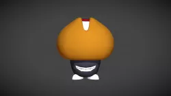 Low-Poly Mushroom Eye Guy