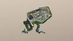 Parking Lot Simplified 3d Mesh