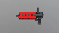 Red Blaster | Voxel | Gun | Pixel