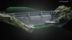 Scan 3D du barrage EDF de Pinet - France