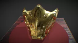 Scorpion half mask from Mortal Kombat 11