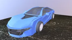 Sportscar made in Blender