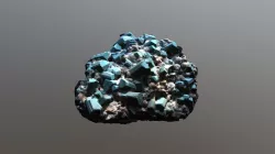 Turquoise Rock formation crystals photogrammetry