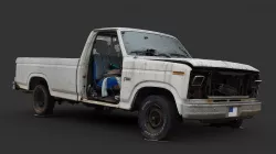 Vandalized Truck (Raw Scan)