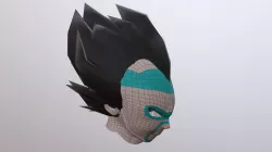 Vegeta head retopologia