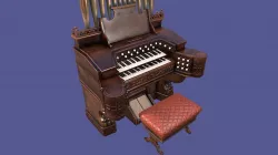 Vintage Old Pump Pipe Organ