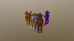 All fnaf 1 animatronics