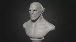 Azog bust likeness study