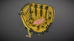 Baseball kid glove photogrammetry scan