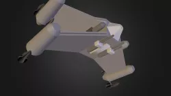 Blue Print Space Ship