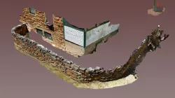 FS1600 Pendley Cabin NW Boundary Wall area.