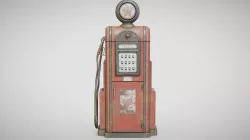 Gas Pump - Texaco 60s (Dirty)