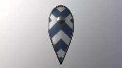 Kite Shield (Blue-White)
