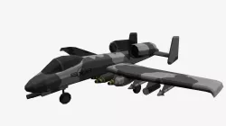 Low Poly A10 Thunderbolt II