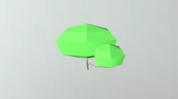 Low poly bush