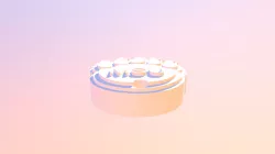 MSU Bear Paw Keychain (Complex) Extrude UP