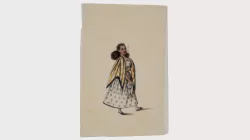 Pith Paper Painting with Shadow
