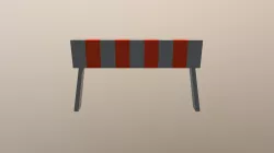 Road Works Barrier High