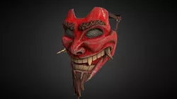 Stylized Full Face Samurai Mask