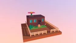 voxel desert house