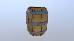 Wood Barrel Model