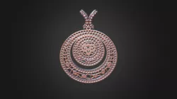 3D CAD Women's Aries Zodiac Pendant