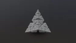 Bandt-Sierpinski triangle in 3D