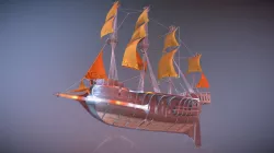 Flying ship animated (22s.)