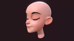 Girl head practice and first sketchfab test