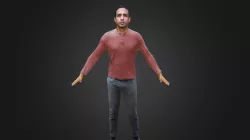 High poly game character2