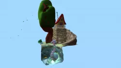 Isometric House hand painted