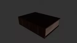 Low Poly Closed Book
