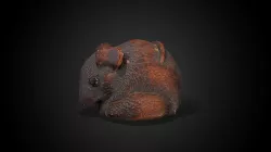 Netsuke - Mouse with Chestnut